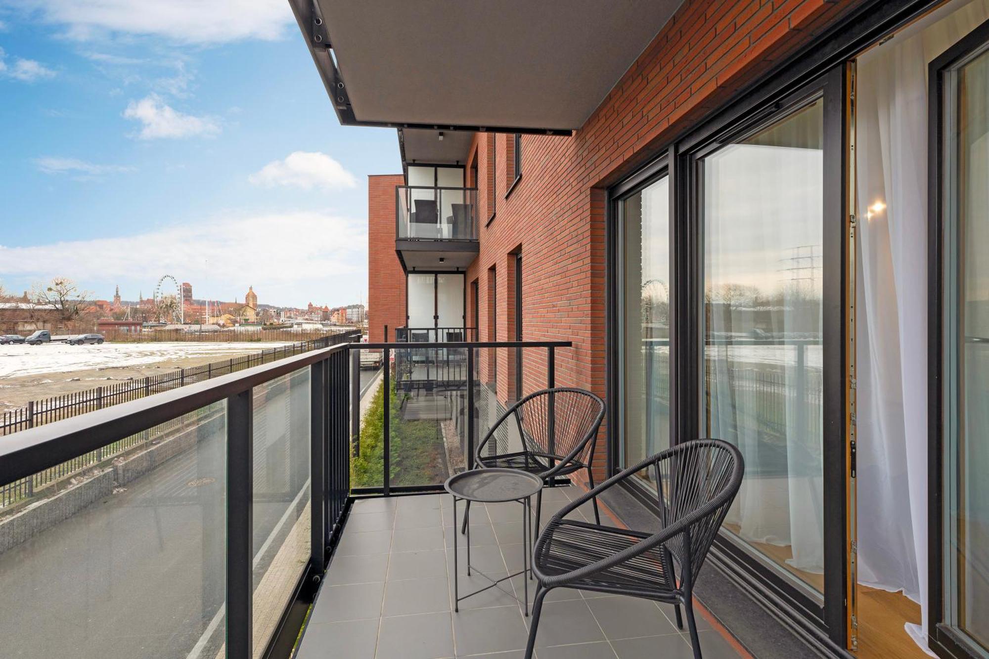 Nadmotlawie Riverside - Sauna, Gym & Parking By Downtown Apartments Gdansk Oda fotoğraf