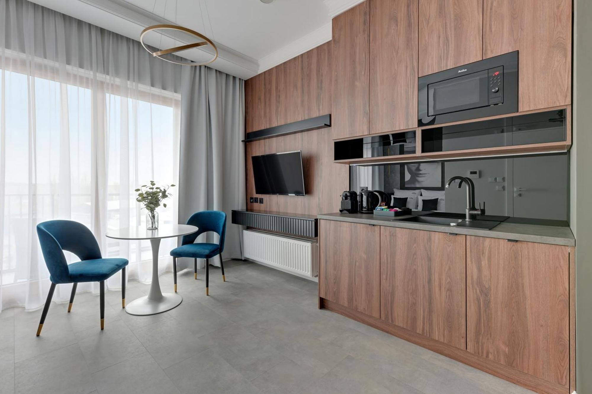 Nadmotlawie Riverside - Sauna, Gym & Parking By Downtown Apartments Gdansk Oda fotoğraf
