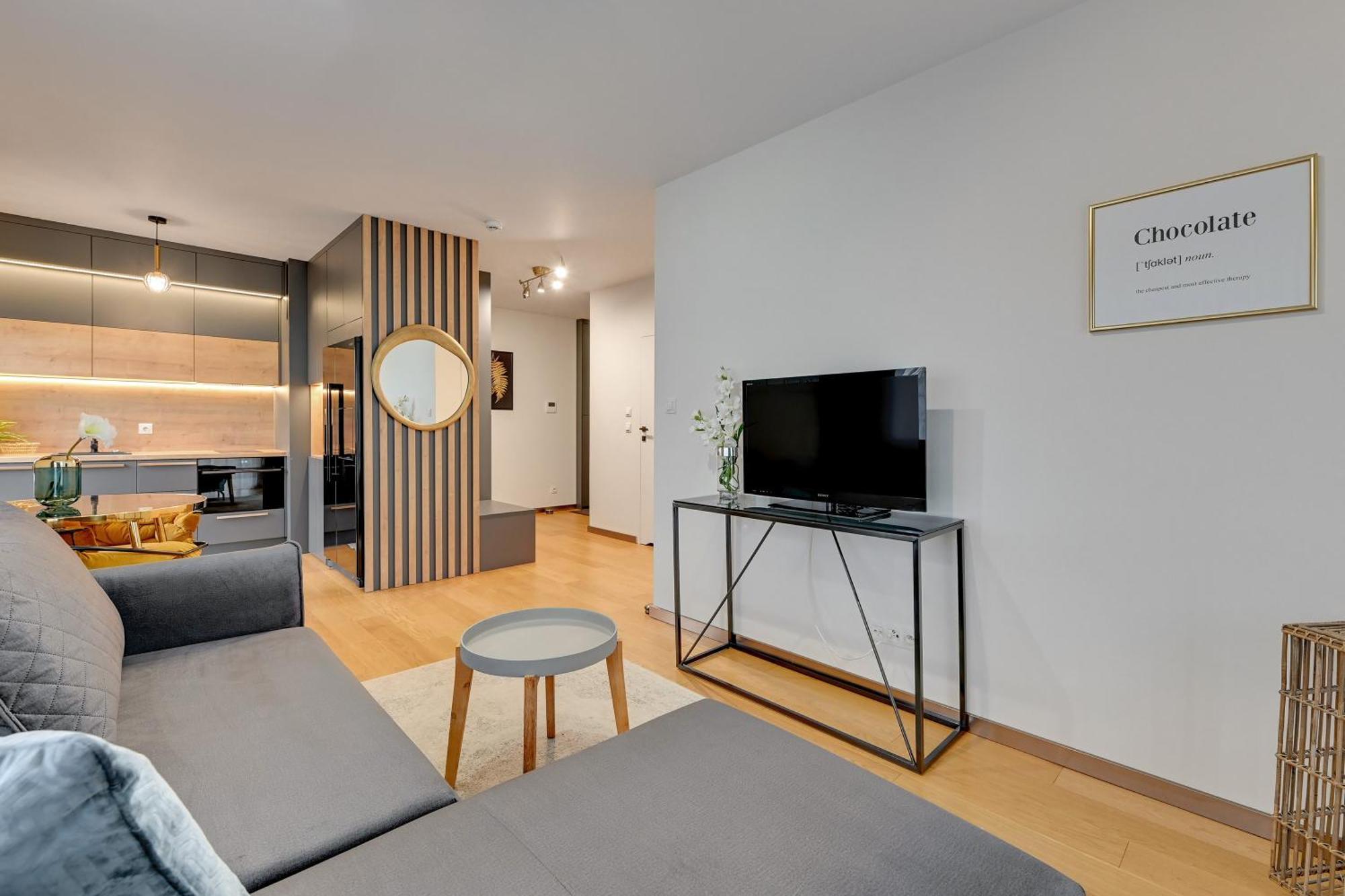 Nadmotlawie Riverside - Sauna, Gym & Parking By Downtown Apartments Gdansk Oda fotoğraf