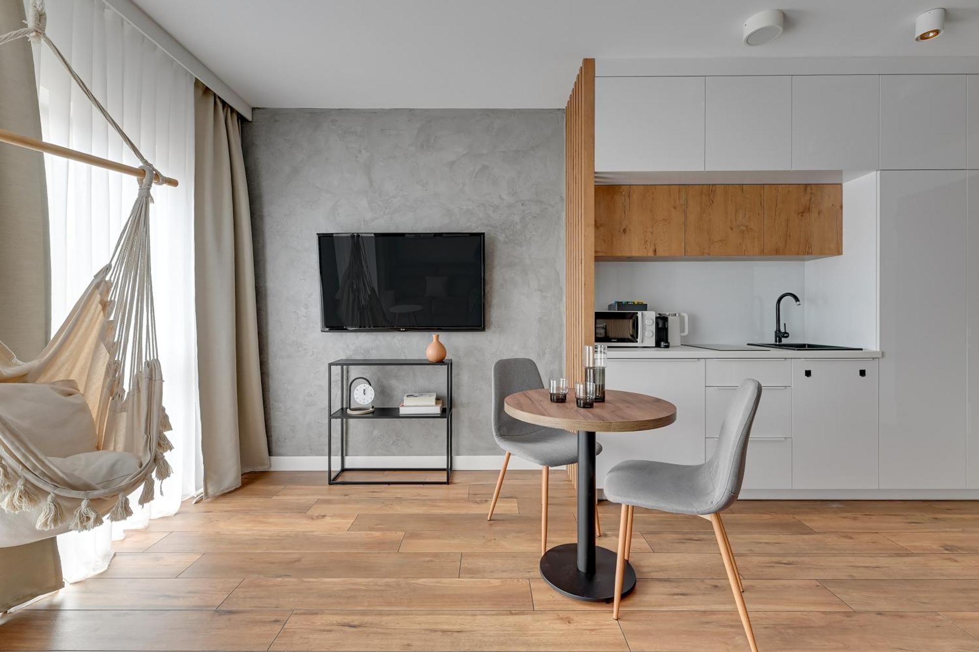 Nadmotlawie Riverside - Sauna, Gym & Parking By Downtown Apartments Gdansk Oda fotoğraf